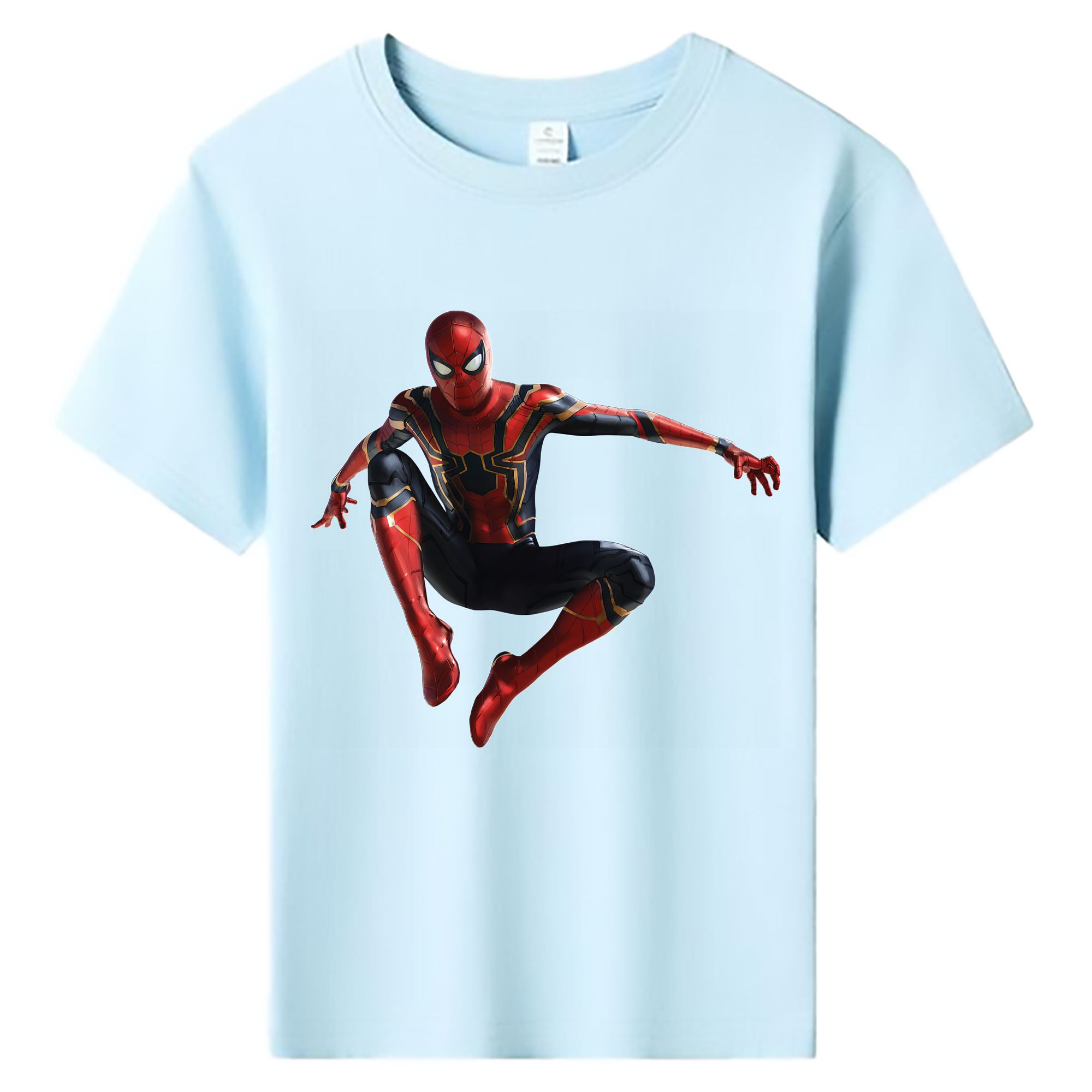 （画像用） Spider Man スパイダーマン 綿100％キッズTシャツ（フロントプリント）